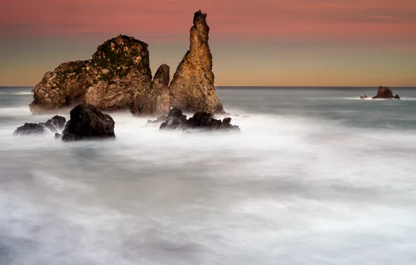 Picture sea, water, rocks, the sound of the sea