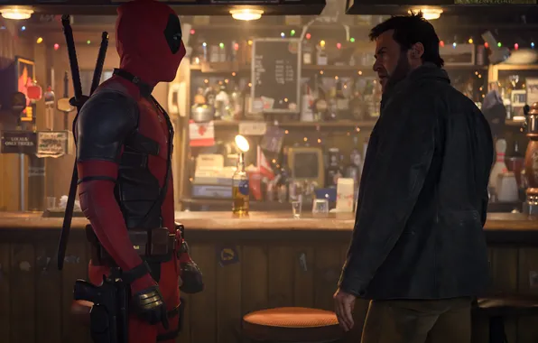 Picture Ryan Reynolds, Wolverine, Hugh Jackman, Deadpool, Marvel Studios, 2024, Deadpool & Wolverine