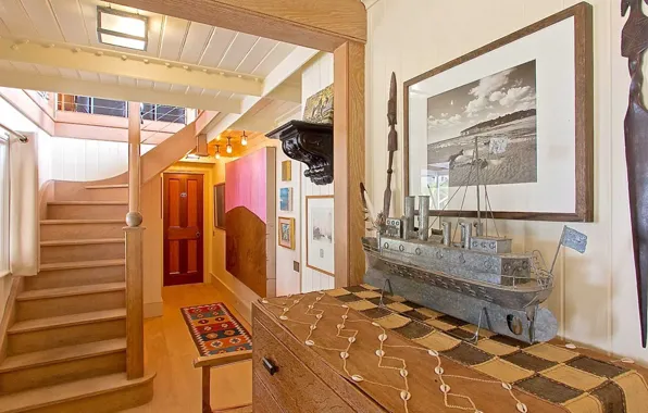 Design, style, London, interior, corridor, ladder, UK, layout