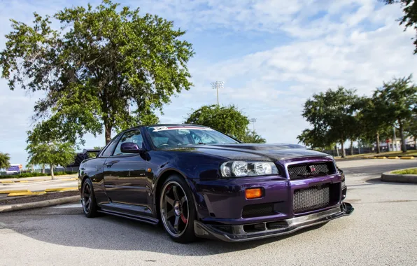 Picture nissan, skyline, gtr, carbon, r34