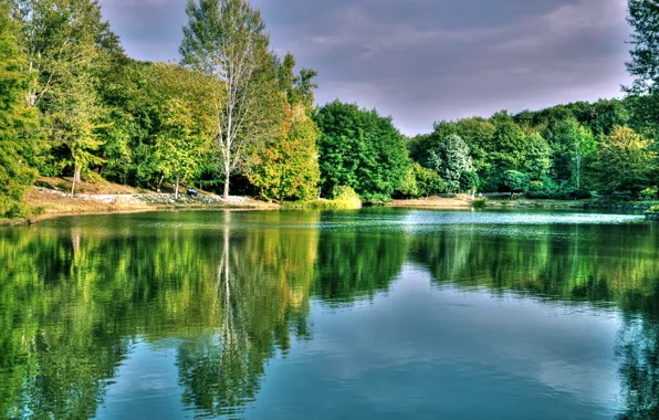 Picture forest, lake, Nature, forest, nature, Turkey, lake, Turkey