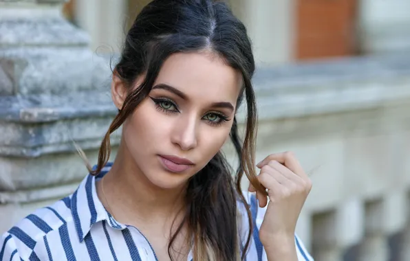 Picture summer, eyes, look, face, hair, lips, cutie