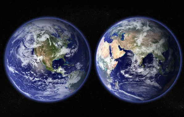 Picture earth, planet, oceans, continents