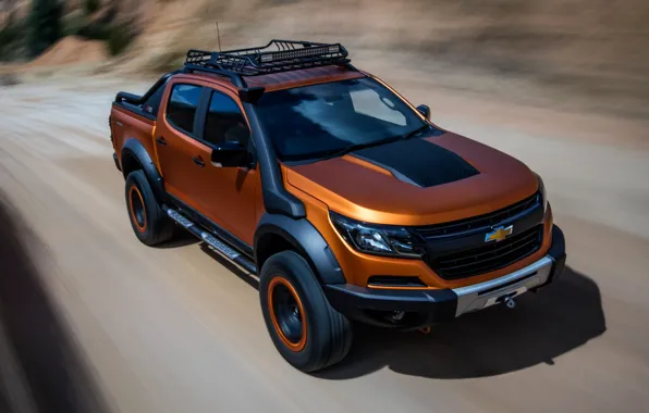 Chevrolet, in motion, pickup, 4x4, Colorado, Z71, 2016, Xtreme Concept