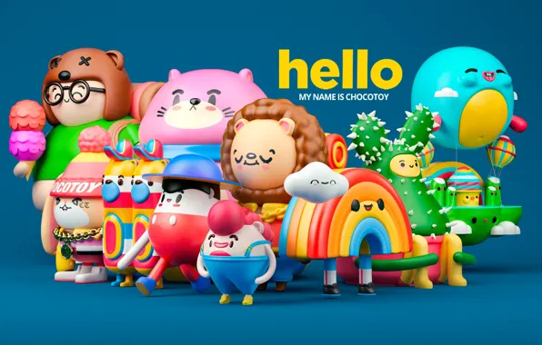 Toys, doll, collection, hello, ChocoToy