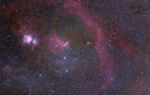 Space, stars, the Orion nebula