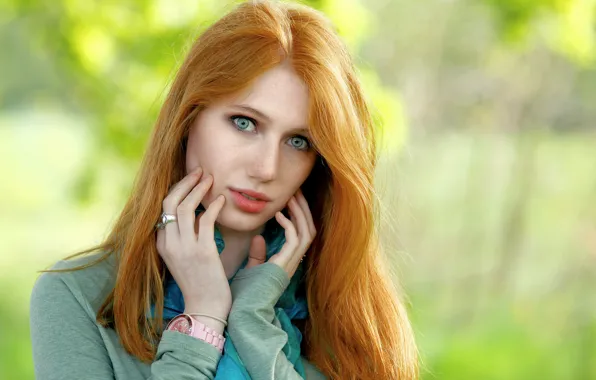 Picture look, face, background, model, hair, Sophie