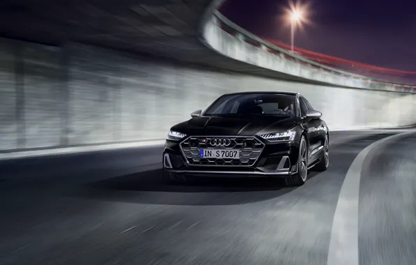 Picture Audi, black, Audi A7 Sportback, A7