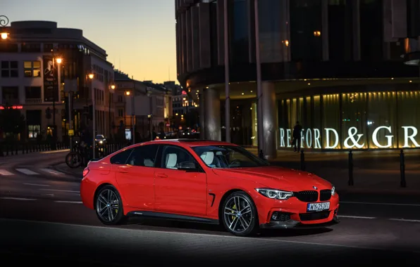 BMW, side view, Gran Coupe, 2018, 4-Series, M Performance, 430i