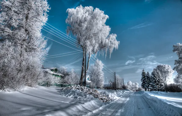 Winter, Russia, Landscapes