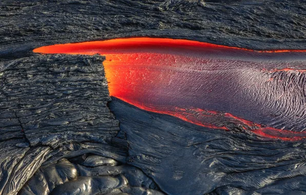 The volcano, Hawaii, lava, USA