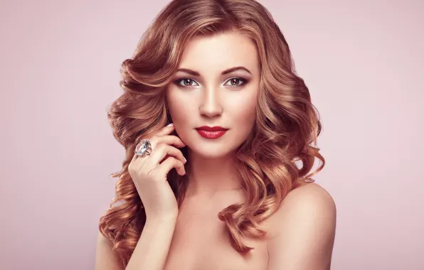 Girl, style, portrait, makeup, ring, Oleg Gekman