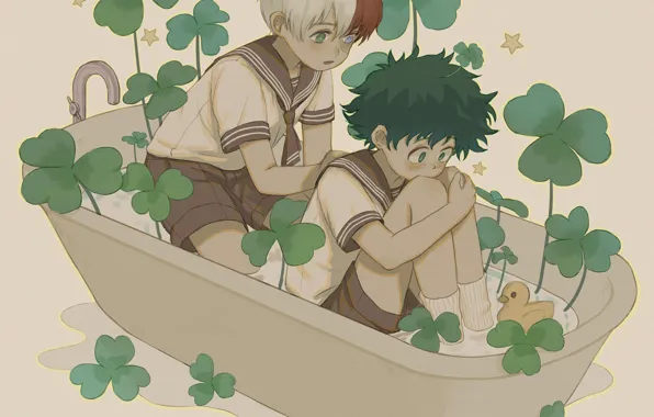 Boku no Hero Academy, Todoroki Shouto, Izuku Midoriya, TodoDeku, Shikamuro