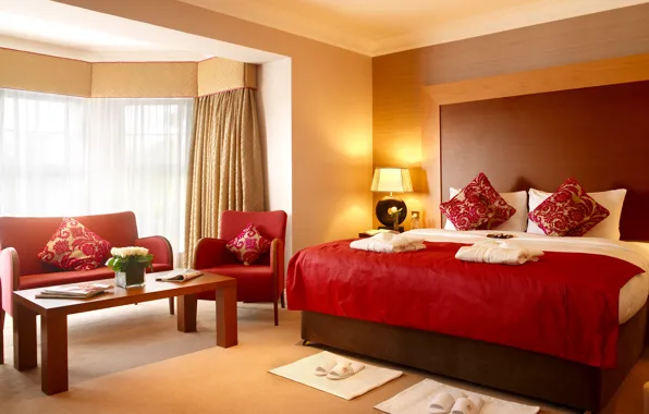 Design, sofa, bed, chair, pillow, table, bedroom, interior