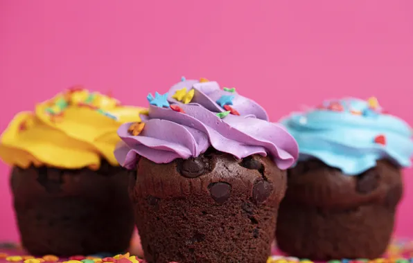 Stars, cream, cakes, cupcakes, topping
