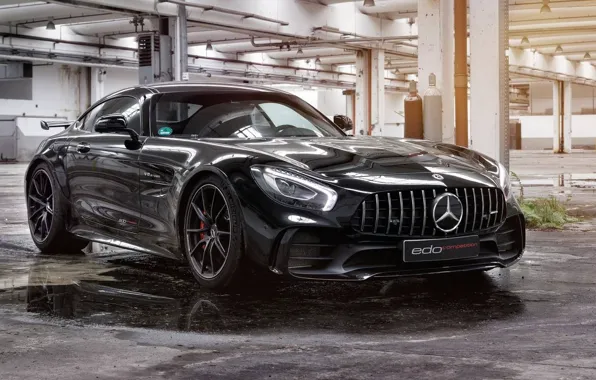 Water, puddle, Parking, Edo Competition, Mercedes-AMG GT R
