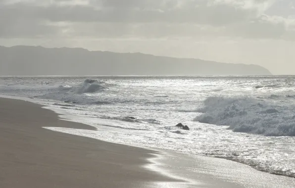 Sand, sea, wave, beach, summer, the sky, summer, beach