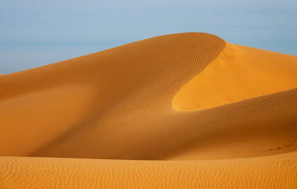 Picture desert, blue, beautiful, background, clouds, africa, curve, arid