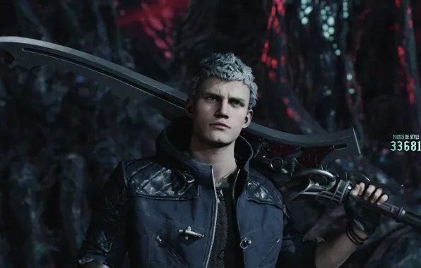 Wallpaper Sword, Guy, Nero, Devil May Cry 5, Even Devil May Cry.