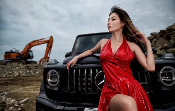 Machine, girl, Asian