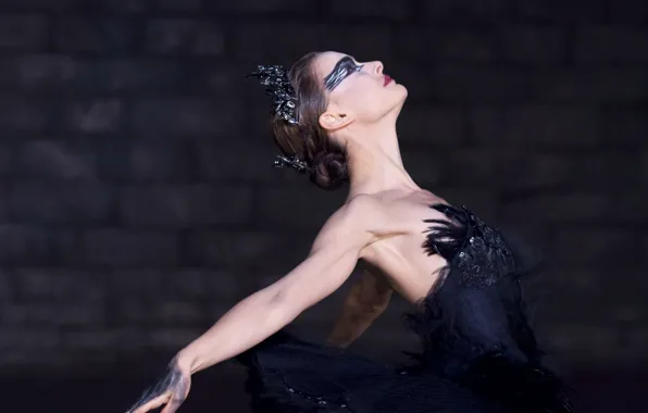 Picture girl, ballet, black Swan