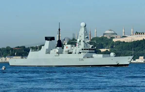 Destroyer, the Straits, HMS Defender