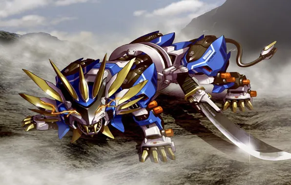 Picture robot, zoids, Murasame, Liger