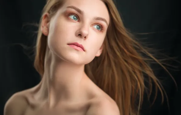 Girl, hair, portrait, Natalia, Mikhail Zemlyansky