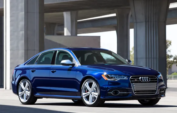 Audi, Audi, Blue, Machine, Machine, Sedan, Car, Car