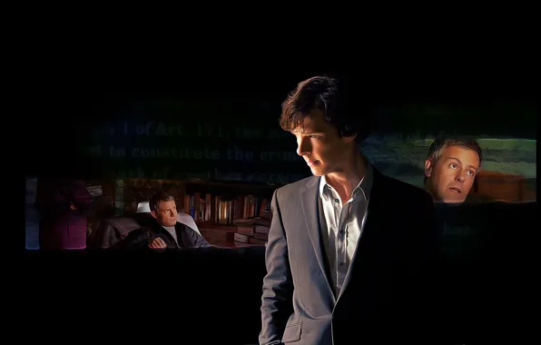 Collage, Martin Freeman, Benedict Cumberbatch, Sherlock, Sherlock BBC, Sherlock Holmes, John Watson, Sherlock (TV series)
