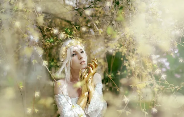 Background, plants, Dryad, sunlight