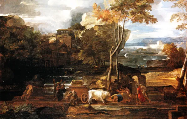 Picture, mythology, Sebastian Bourdon, The return of the ark, Sebastien Bourdon