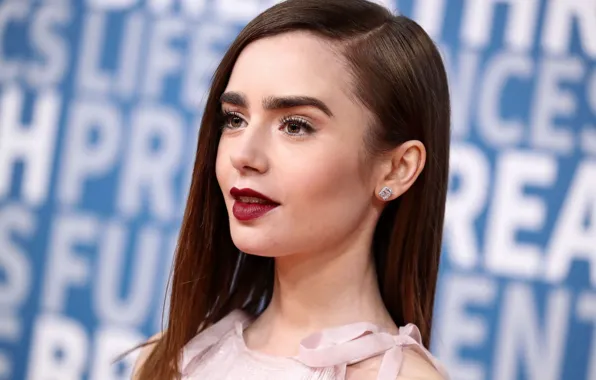 Look, model, makeup, actress, hair, Lily Collins, Lily Collins