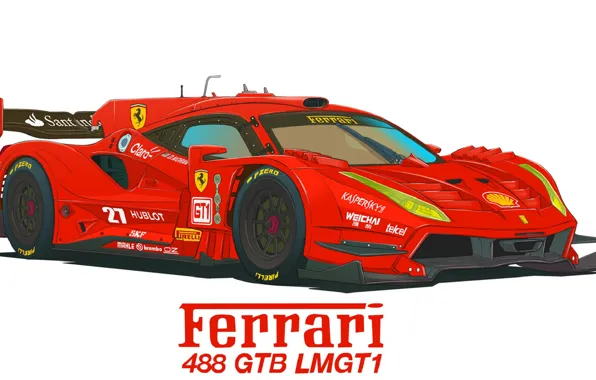 Picture Figure, Ferrari, 488 GTB, LMGT1