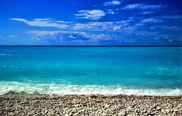 Picture colorful, waves, wallpaper, sky, sea, landscape, water, cloud