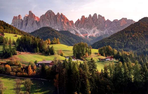 Home, Mountains, Autumn, Italy, Italy, Mountain, Autumn, The Dolomites