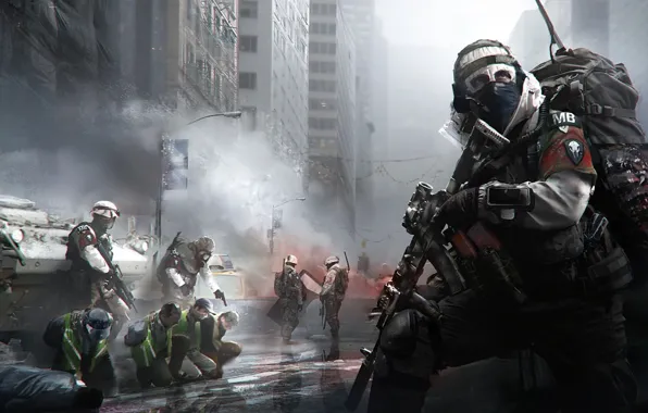 City, sake, gun, pistol, soldier, weapon, man, rifle