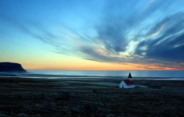 Sea, the sky, Iceland