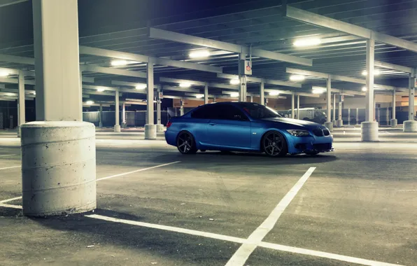 Picture blue, BMW, BMW, Matt, E92, Matte, The 3 series, 3 Series