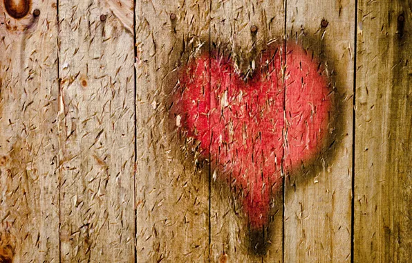 Picture wall, heart, Board