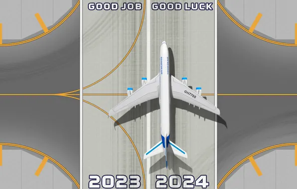 happy new year 2024 planes