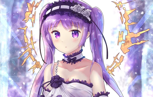 Picture girl, anime, Fate / Grand Order, purple hair