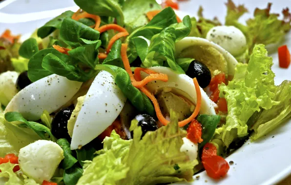 Picture food, vegetables, Greek salad