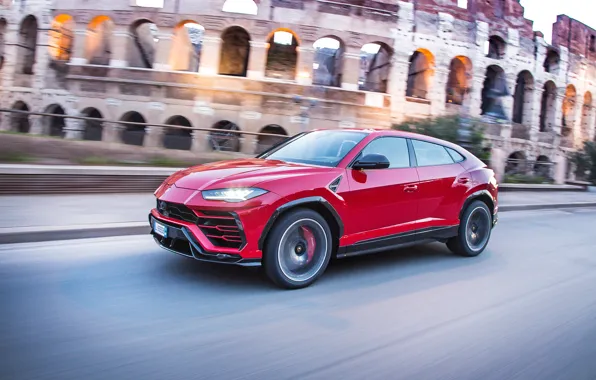 Speed, Lamborghini, Colosseum, 2018, Urus