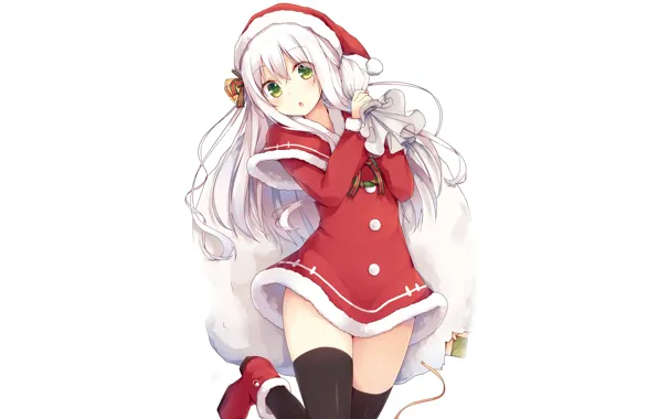 Christmas, maiden, bag