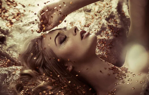 Girl, fashion, face, diamond, eye, eyelashes, glamor, expensive