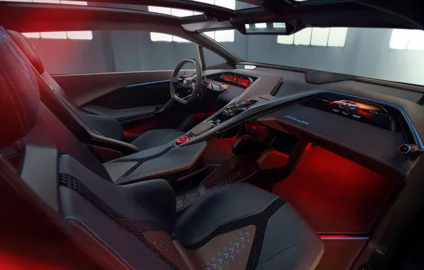 Picture Lamborghini, car interior, Lamborghini Lanzador Concept, Thrower