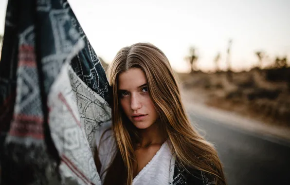 Picture look, background, model, portrait, makeup, hairstyle, brown hair, bokeh