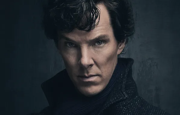 Look, background, portrait, Sherlock Holmes, Benedict Cumberbatch, Benedict Cumberbatch, Sherlock, Sherlock BBC