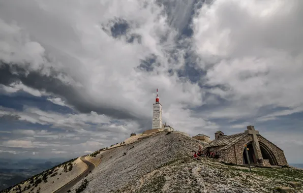 Clouds, France, mountain, Provence, Mont Ventoux, Guy